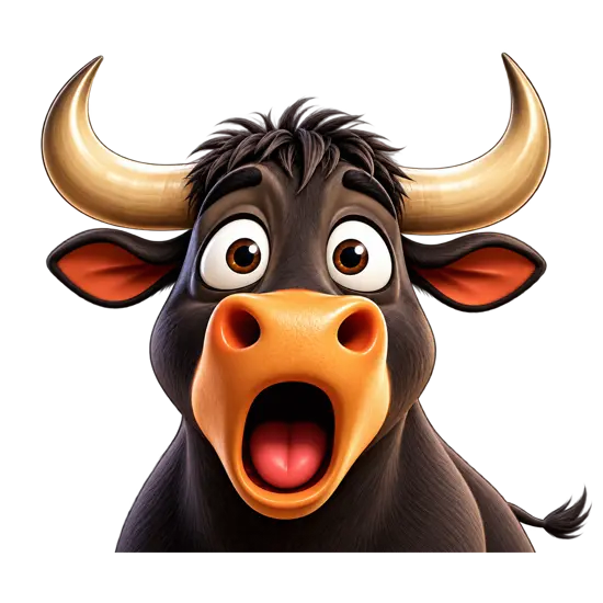 Simon’s friendly face and signature horns